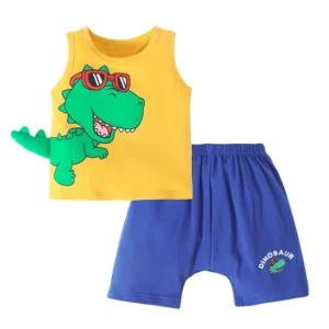 Lemurpapa 0 6Y Summer Baby Clothes Sets Korean Cartoon Dinosaur Outfit Baby Suit Boy Girls kawaii.jpg 640x640 Kids Basketball Outfit