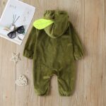 0 3Y Warm Winter Infant Newborn Baby Boy Girl Rompers Cartoon Avocado Long Sleeve Plush Jumpsuit 1 Avocado Plush Baby Costume