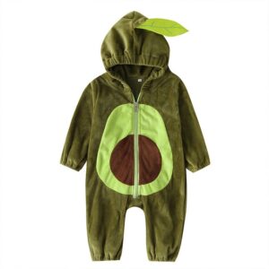 0 3Y Warm Winter Infant Newborn Baby Boy Girl Rompers Cartoon Avocado Long Sleeve Plush Jumpsuit 1.jpg 640x640 1 The Best Baby Character Jumpsuit To Keep Your Little One Stylish And Comfortable