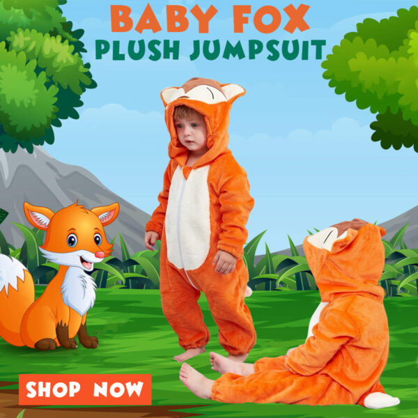 Artboard 2 4 Baby Fox Plush Jumpsuit