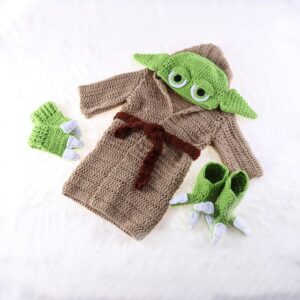 Halloween Star Wars Infants Cosplay Costume Little Yoda Baby Handmade Sweater Cute Infant Toddler Carnival Party.jpg 640x640 Spooktacular Styles: 11 Best Newborn Halloween Clothes for Your Little Boo
