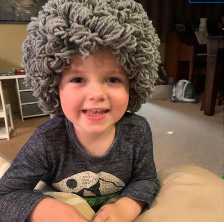 Buy Kids Granny Wig Hat | Curly Old lady Wig Hat - Tinyjumps