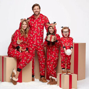 Hooded Family Christmas Pajamas