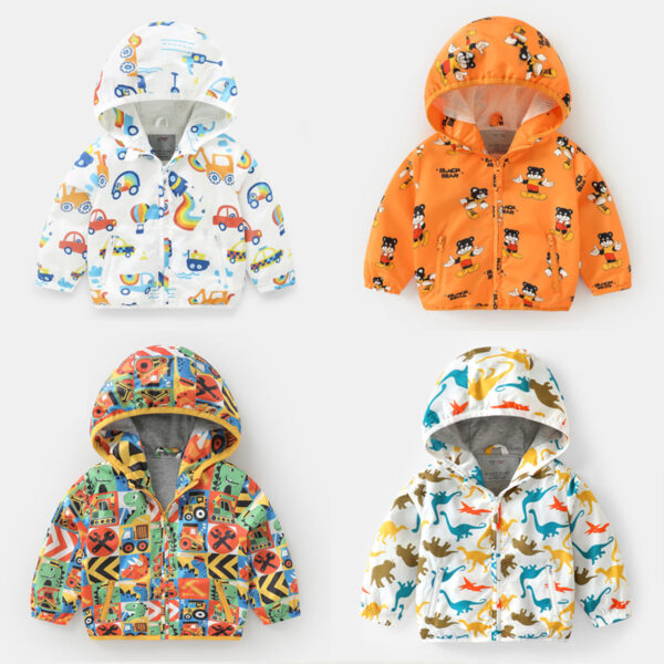 1 14 2 Infant Toddlers & Kids Windbreaker Printed Jacket