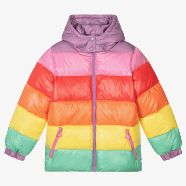 1 2 3 Infant & Toddlers Multicolor Puffer Jacket