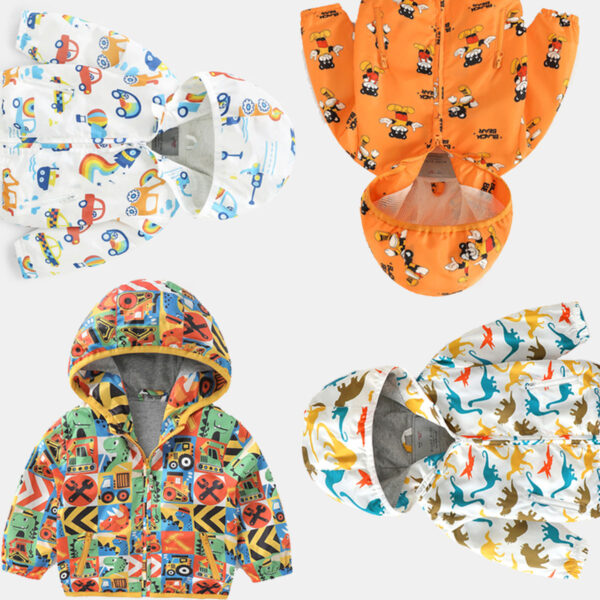 6 8 2 Infant Toddlers & Kids Windbreaker Printed Jacket