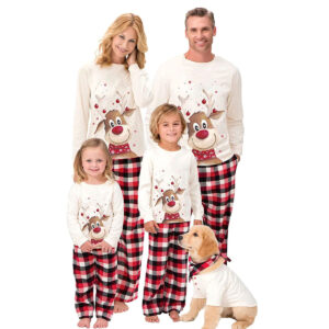 Matching Deer Holiday Pajamas