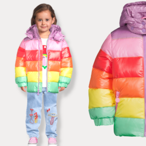 Kids Multicolor Puffer Jacket