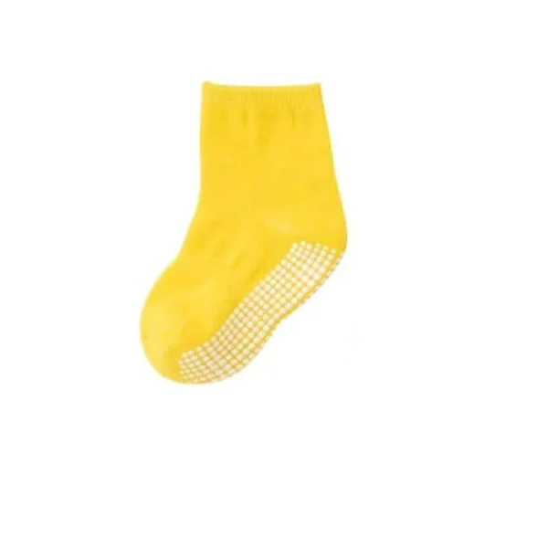 4 3 6 Pairs Non Skid Socks – Multicolor Gripper Socks for Infants