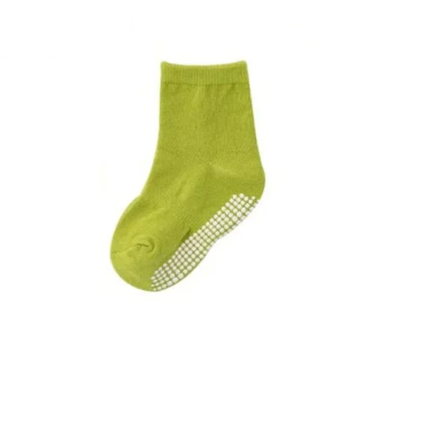 5 3 6 Pairs Non Skid Socks – Multicolor Gripper Socks for Infants
