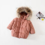 747 O1CN01c00f0k1Yrnjk5ArL9 3052613113.jpg 400x400 Girls Hooded Puffer Jacket with Warm & Fluffy Fur Hoodie