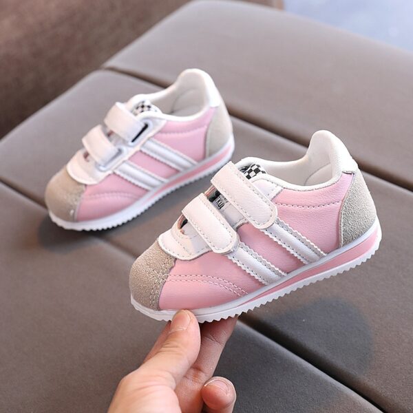 Toddler Tennis Shoes 2021 Autumn Lightweight Baby Girl Shoes Designer Kids Shoes Soft Bottom Children Sneakers 4 Infant Double Hook Up Designer Sneakers
