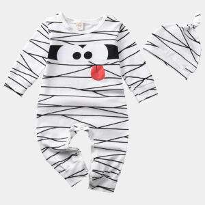 Baby Stripe Jumpsuit Halloween Cute Mummy Style Jumpsuit