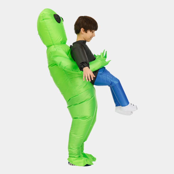 Artboard 4 Kids Inflatable Alien Costume - Blow Up Alien costume