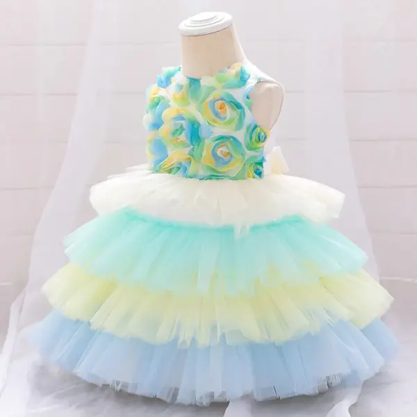 Multicolor tulle dressArtboard 4 Princess Multicolor tulle dress