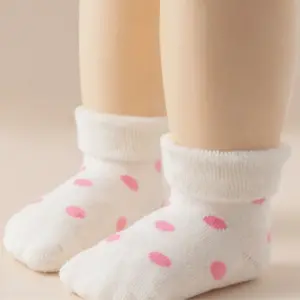 Untitled design 90 5 Pairs Newborn Cuffed Socks – Mid Calf Terry Blue Socks