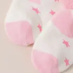 Untitled design 94 5 Pairs Newborn Cuffed Socks – Mid Calf Terry Pink Socks