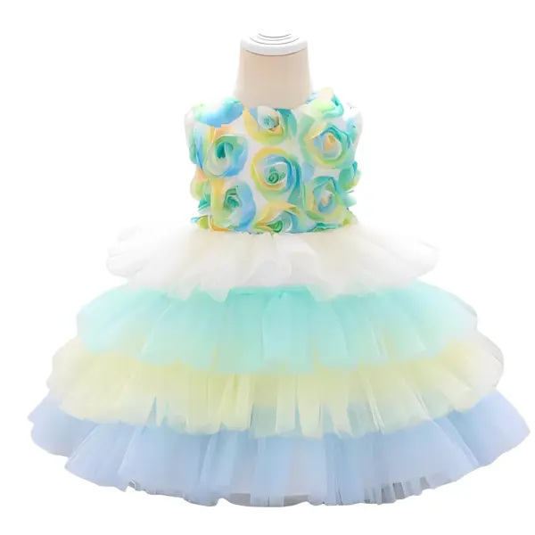 Untitled design 31 removebg preview 1 Princess Multicolor tulle dress